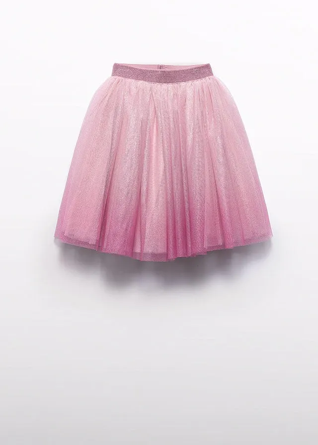 Abel & Lula Girls Tulle Skirt - Rose Pink Ombre