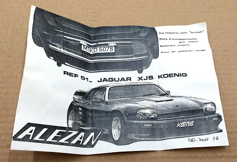 Alezan 1/43 Scale Kit 7325A - Jaguar XJS - Koenig