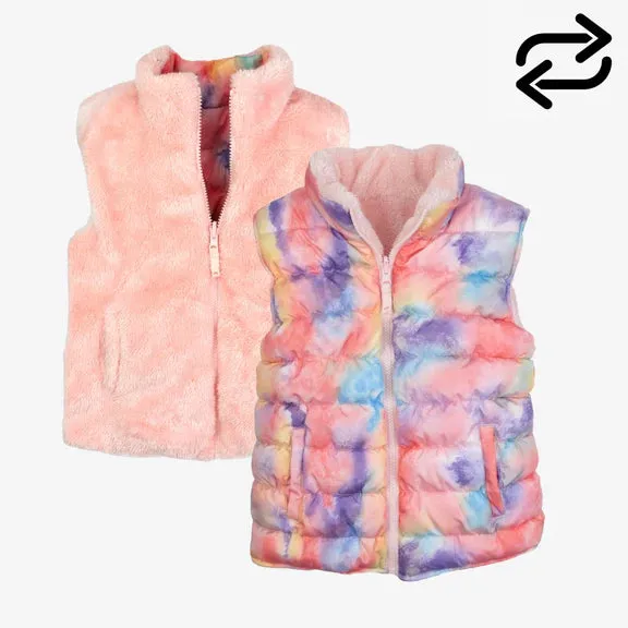 Appaman Girls Reversible Vest  E5GRV  Cotton Candy *