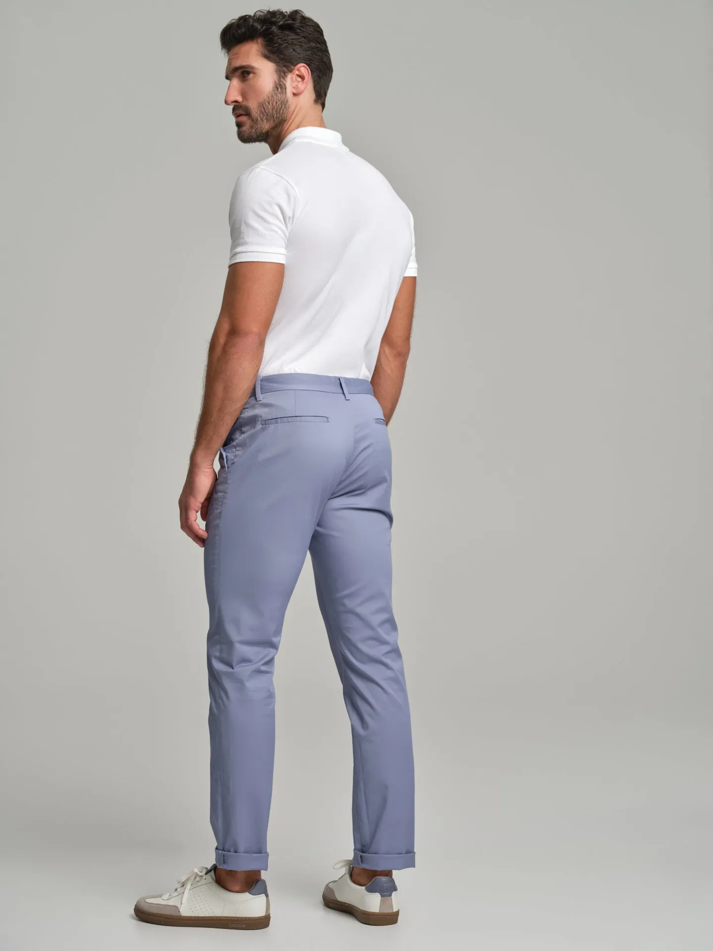 Basic slim fit chino trousers