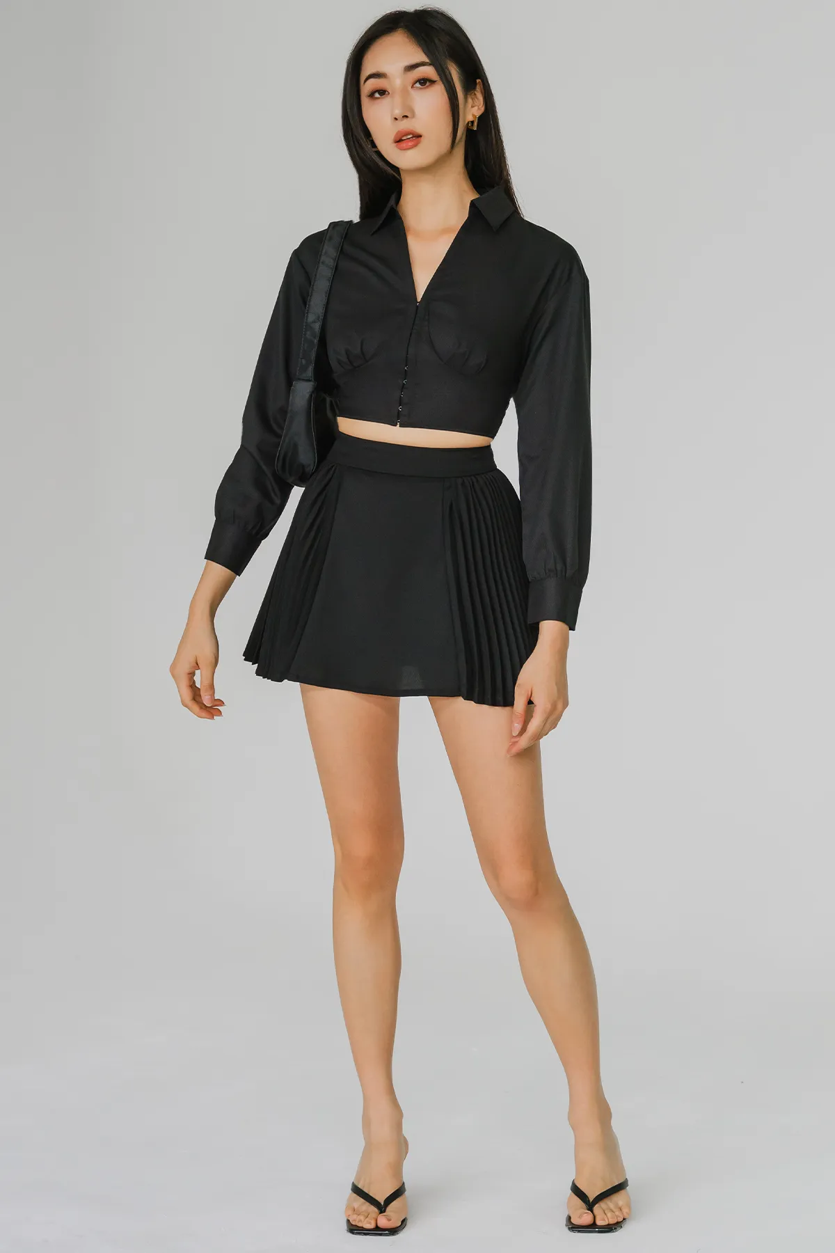 Better Half Pleat Skorts (Black)