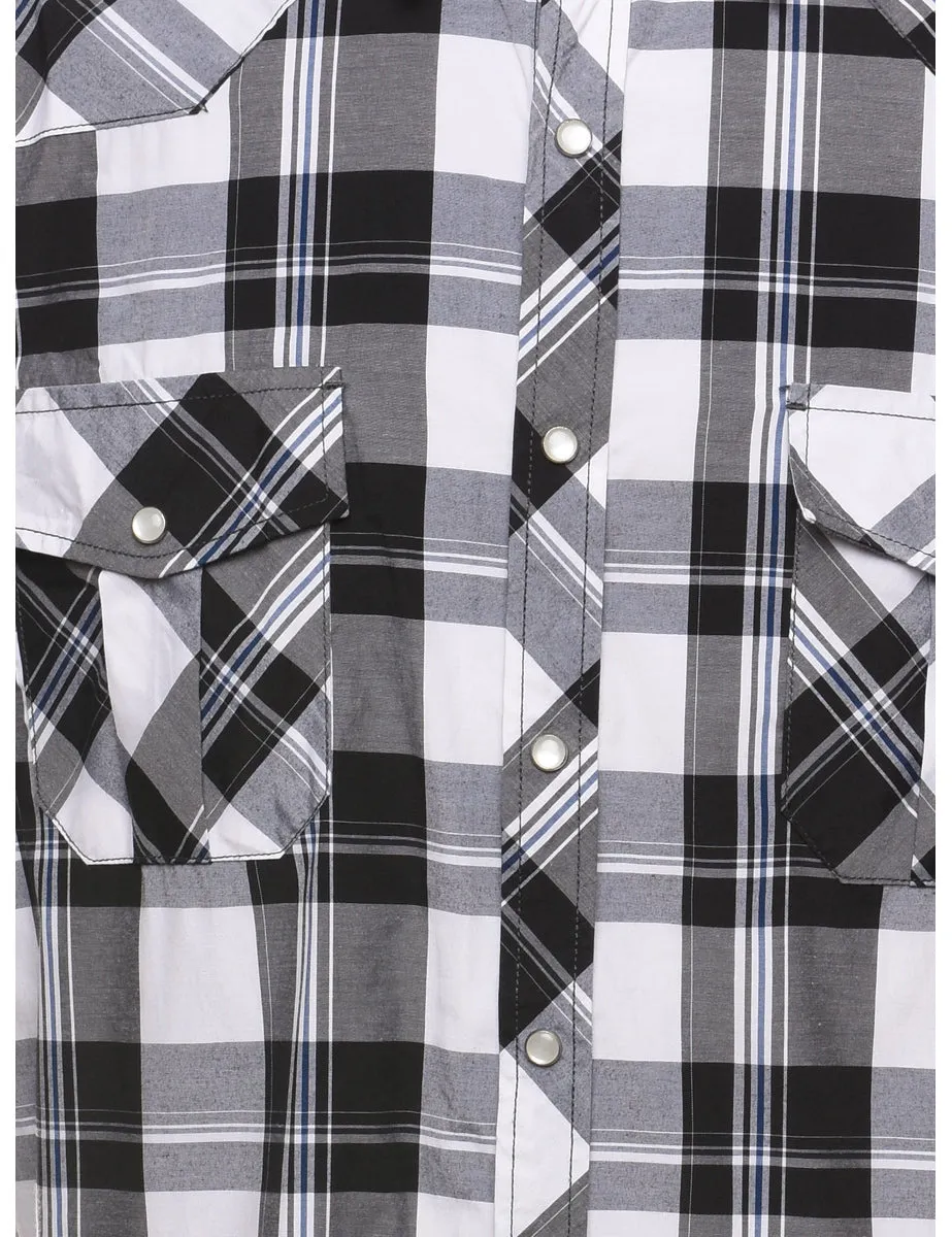 Black Checked Shirt - XL