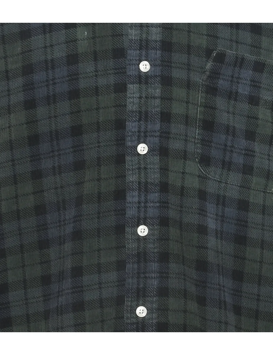 Britches Corduroy Checked Shirt - XL