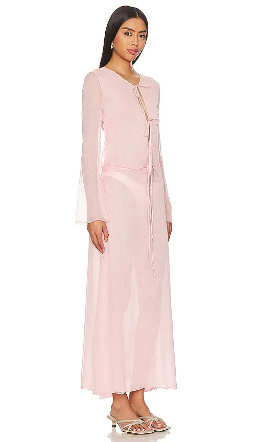 Bubish Charlotte Sheer Dress in Blush