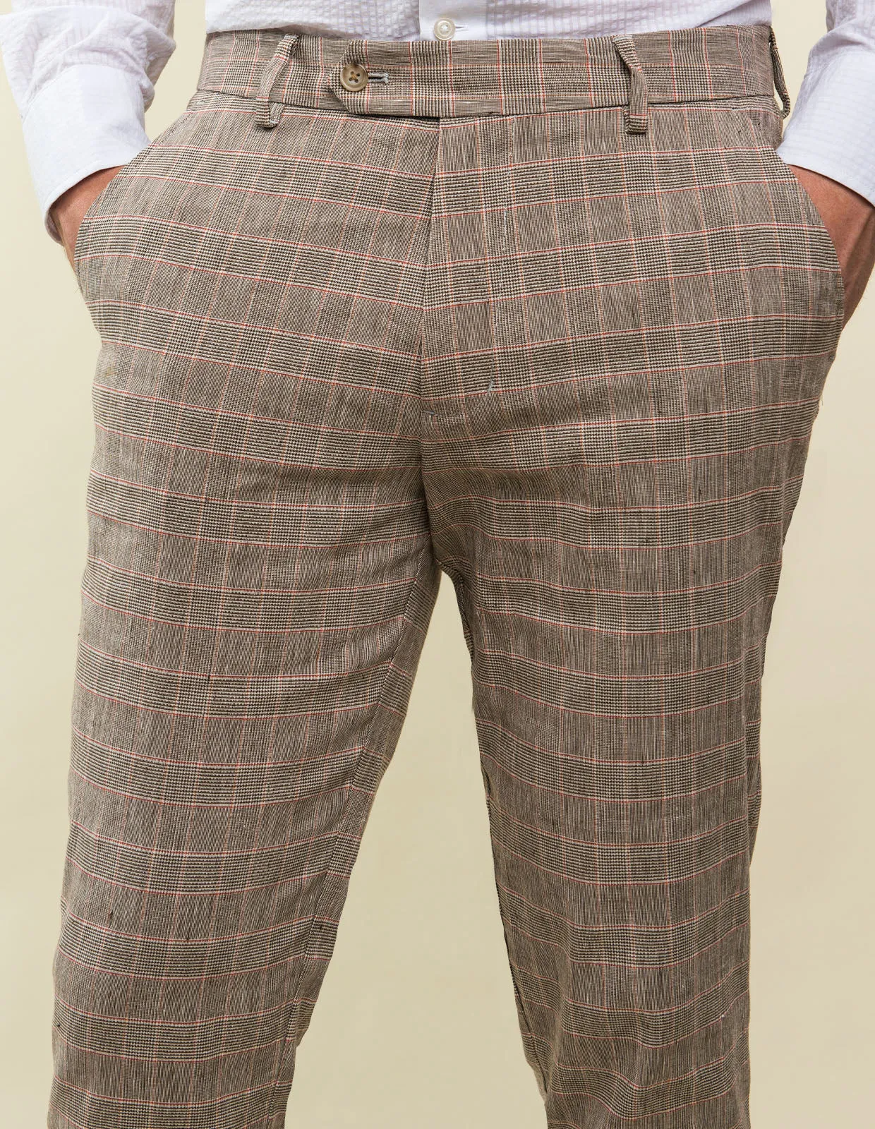 Chestnut and Red Prince of Wales Check | Chino