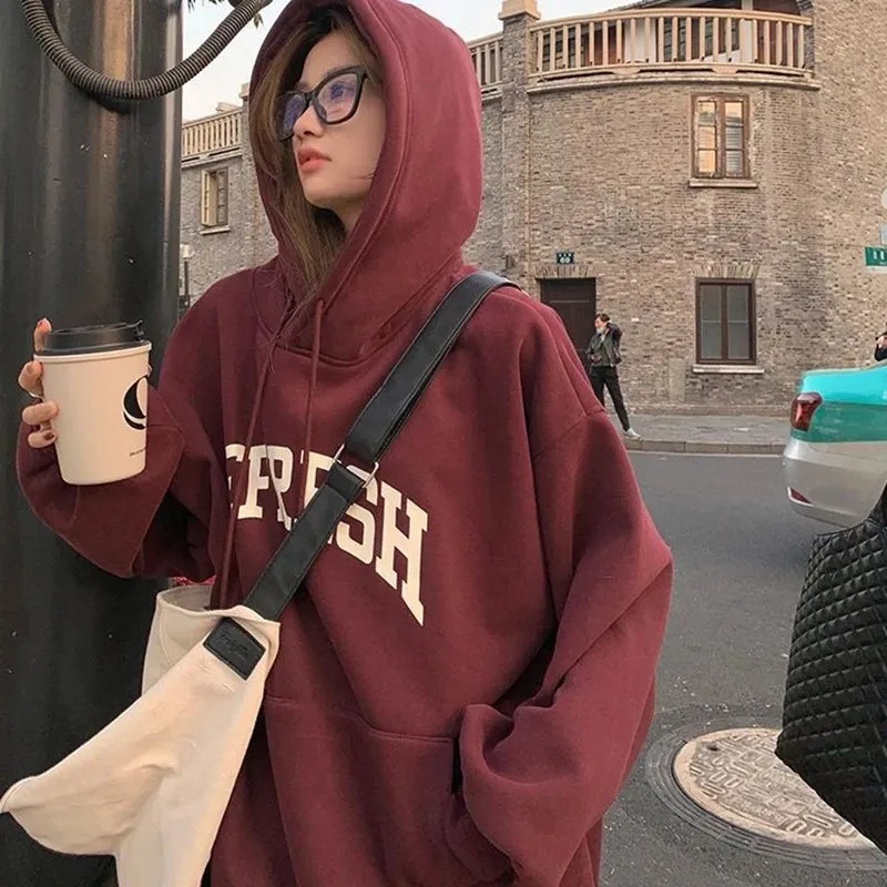 Comfy & Loose Fitting Hoodie "REFRESH"