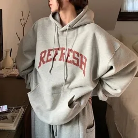 Comfy & Loose Fitting Hoodie "REFRESH"