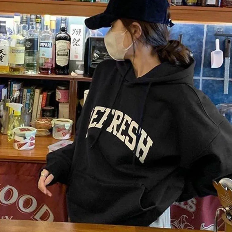 Comfy & Loose Fitting Hoodie "REFRESH"