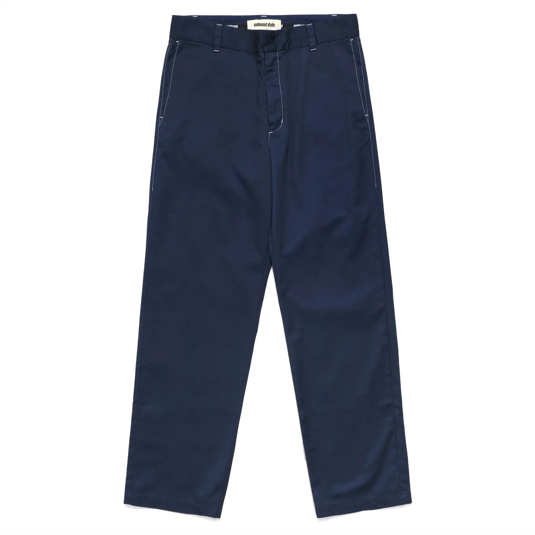 Contrast Stitch Chino Pant Navy - SS23