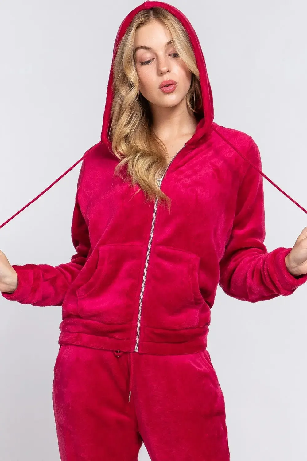 Don't You Want Me Faux Fur Hoodie Jacket and Pants Set