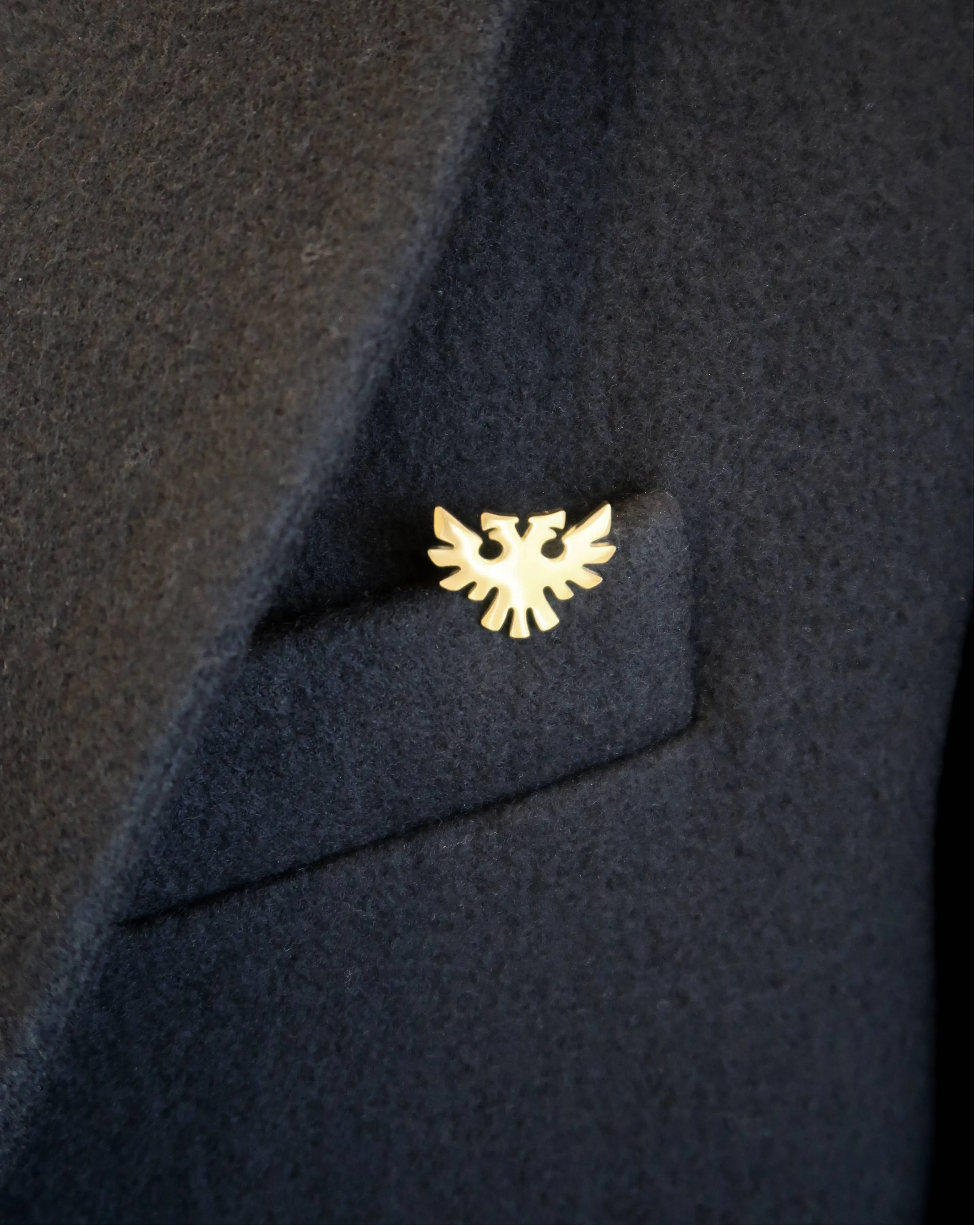Double Headed Eagle Pin - Gold