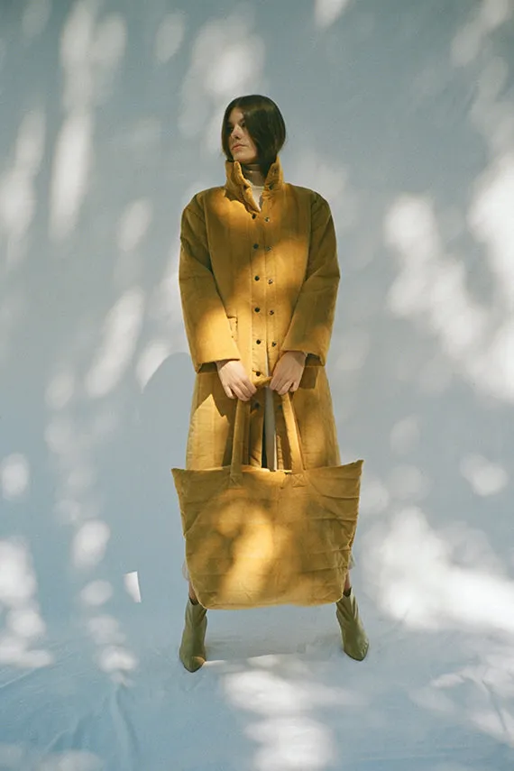 Ginger Corduroy Puffer Coat