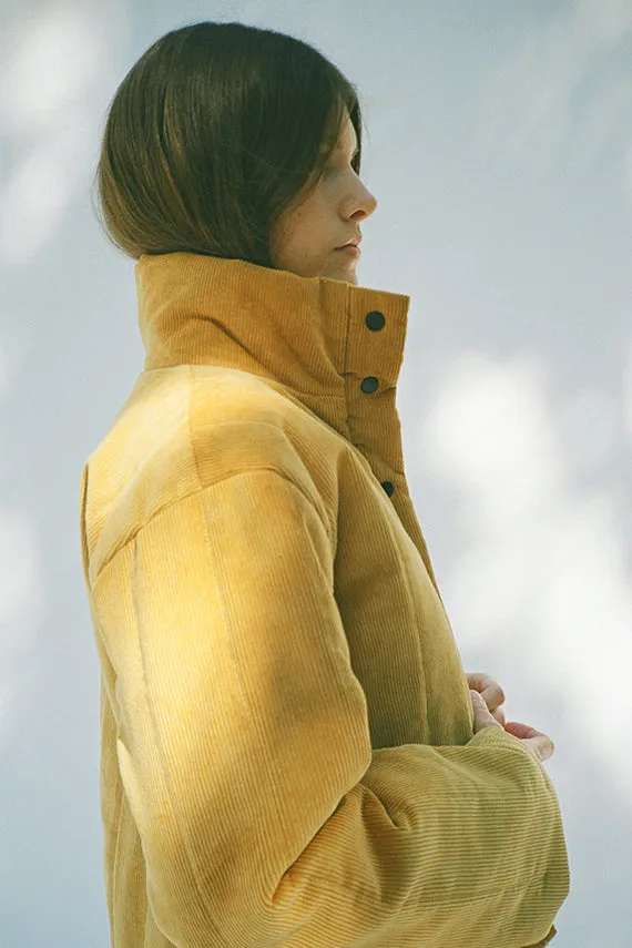 Ginger Corduroy Puffer Coat