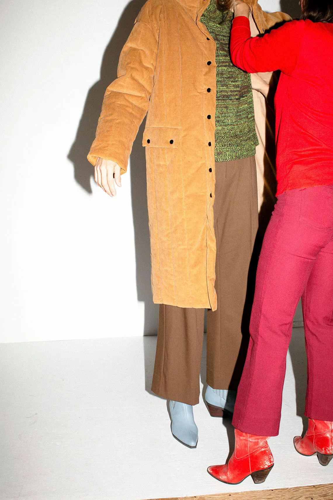 Ginger Corduroy Puffer Coat