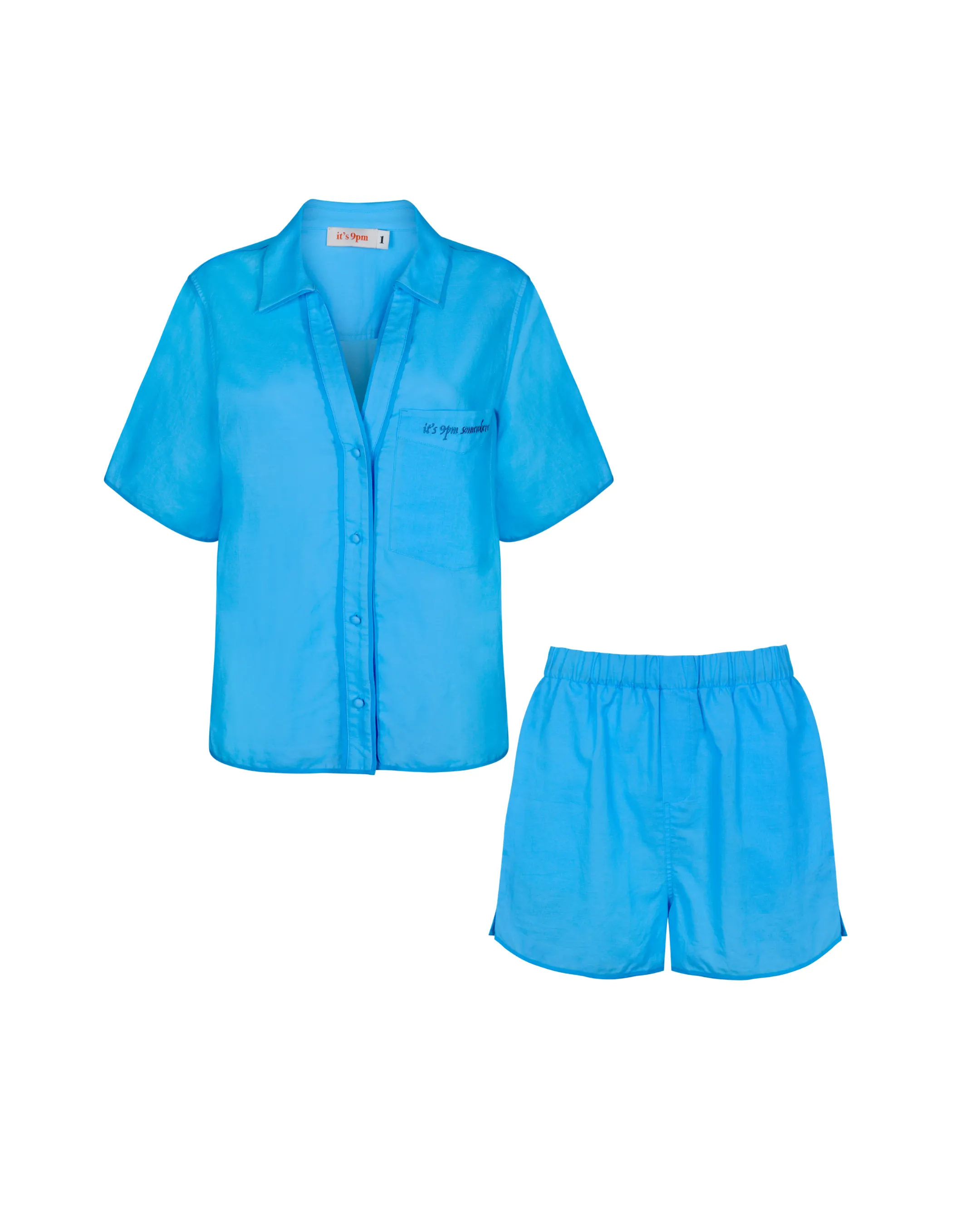 Matilda Blue Linen Set