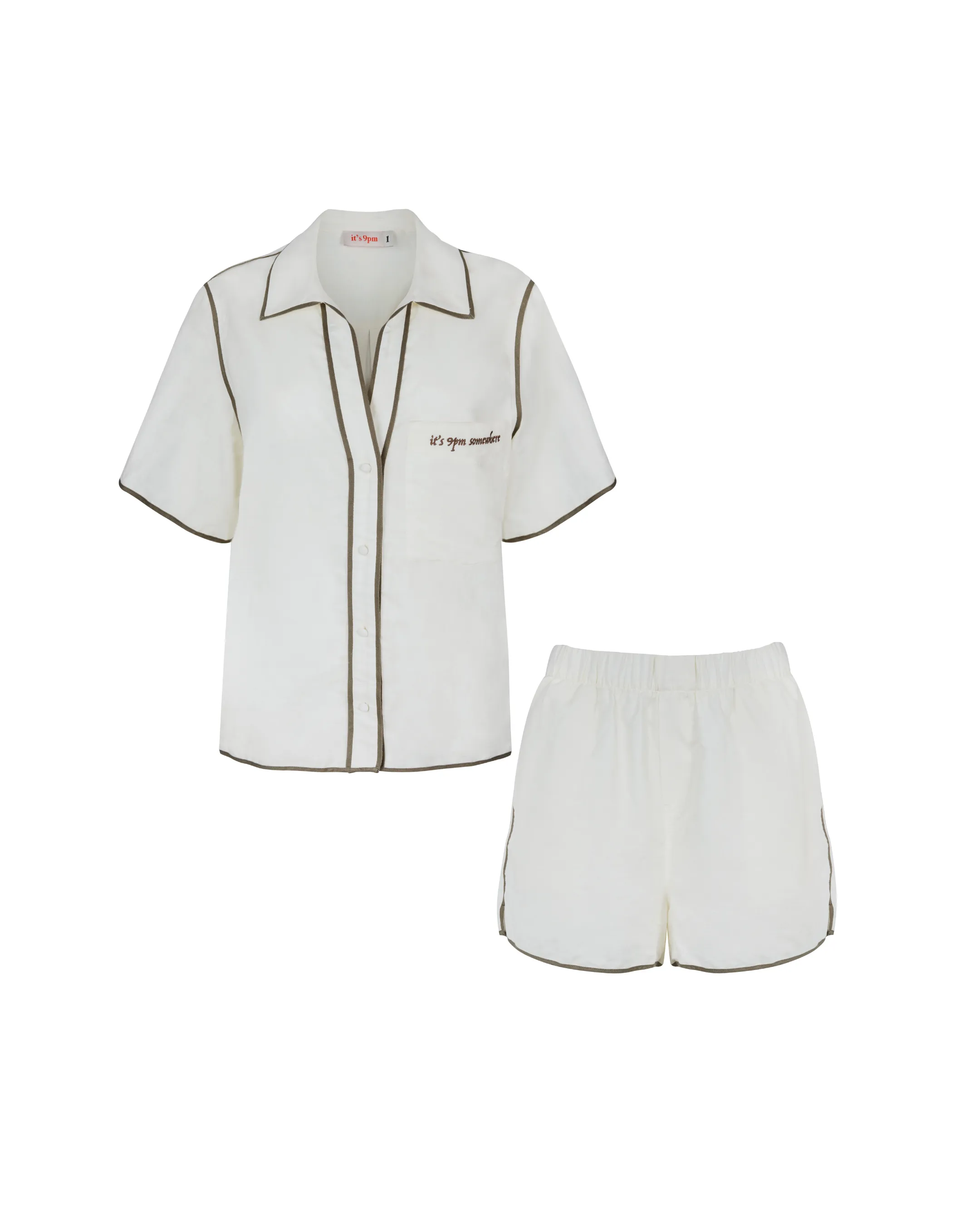 Matilda Cream Linen Set
