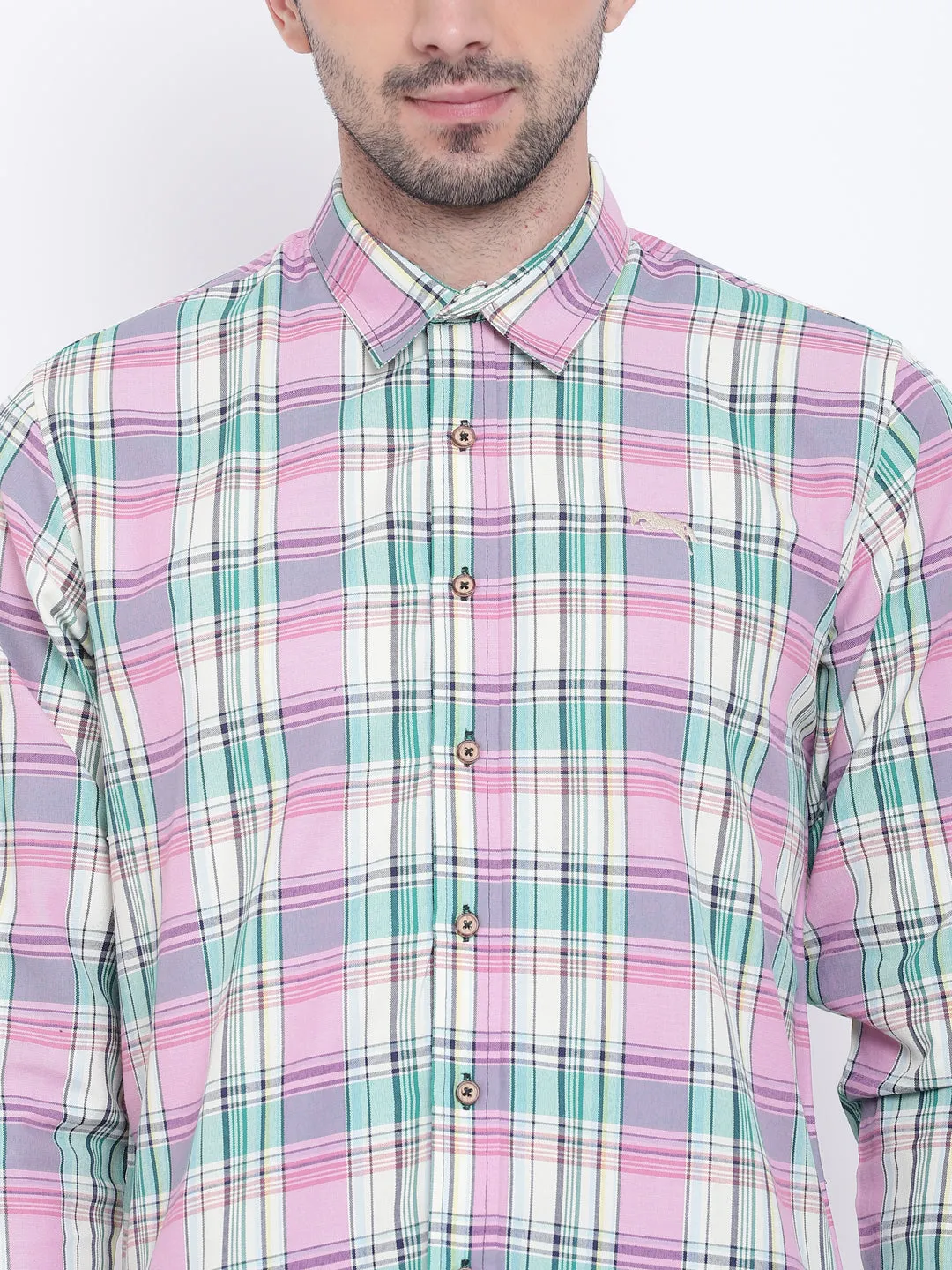 Men Casual Checked Multi Shirts