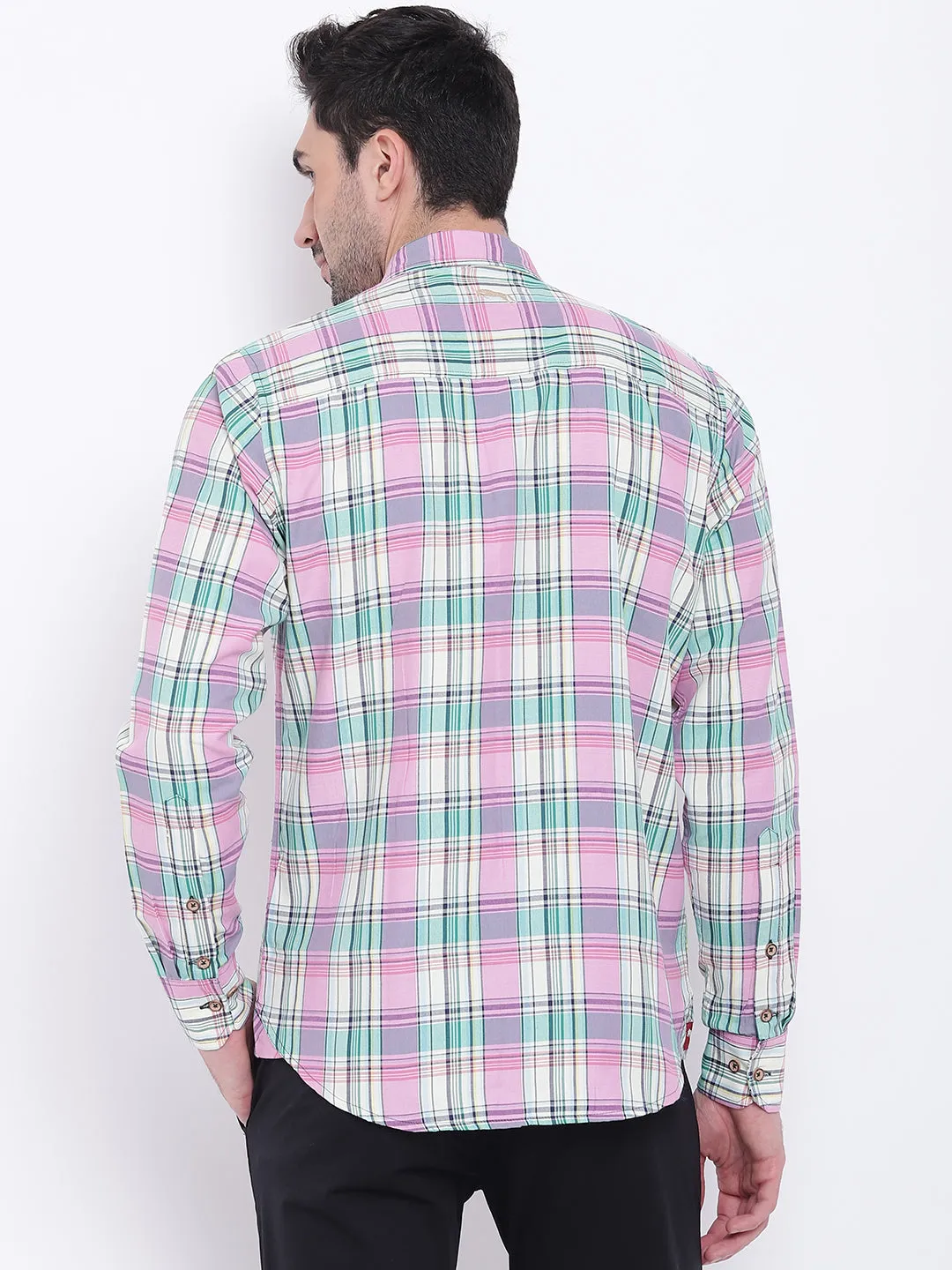 Men Casual Checked Multi Shirts