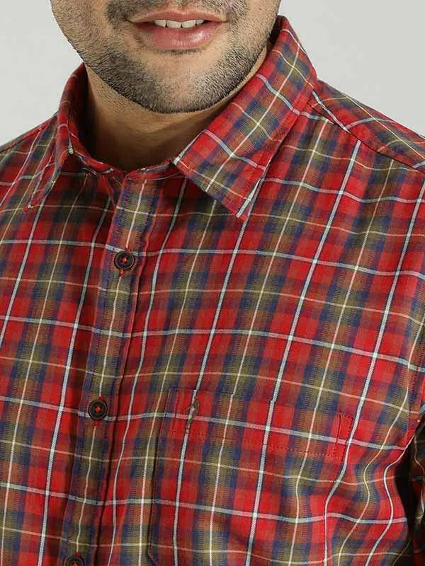 Men Checked Full Sleeve Cotton Shirt