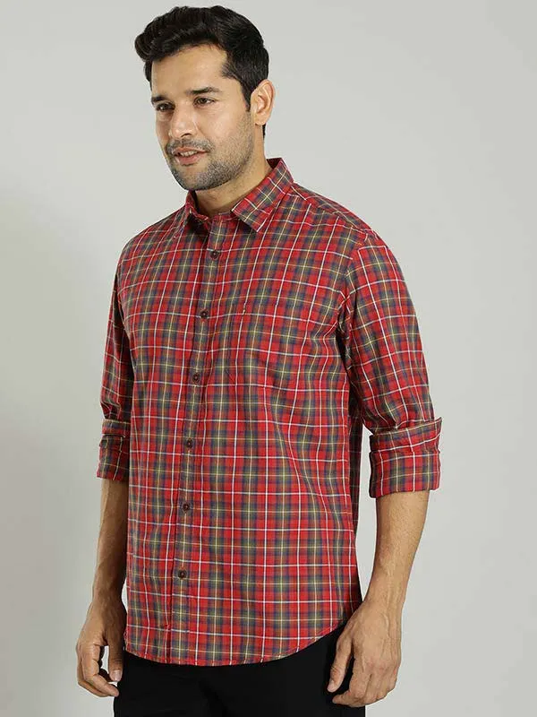 Men Checked Full Sleeve Cotton Shirt