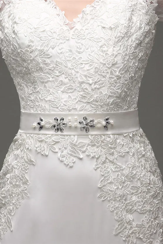 Mermaid Long Sleeves Long Wedding Dresses