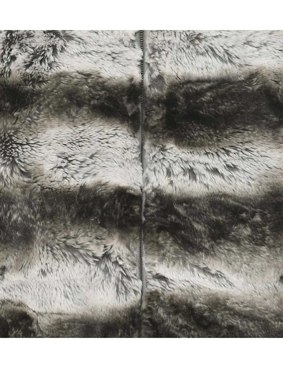 Multi-colour Faux Fur Jacket - M