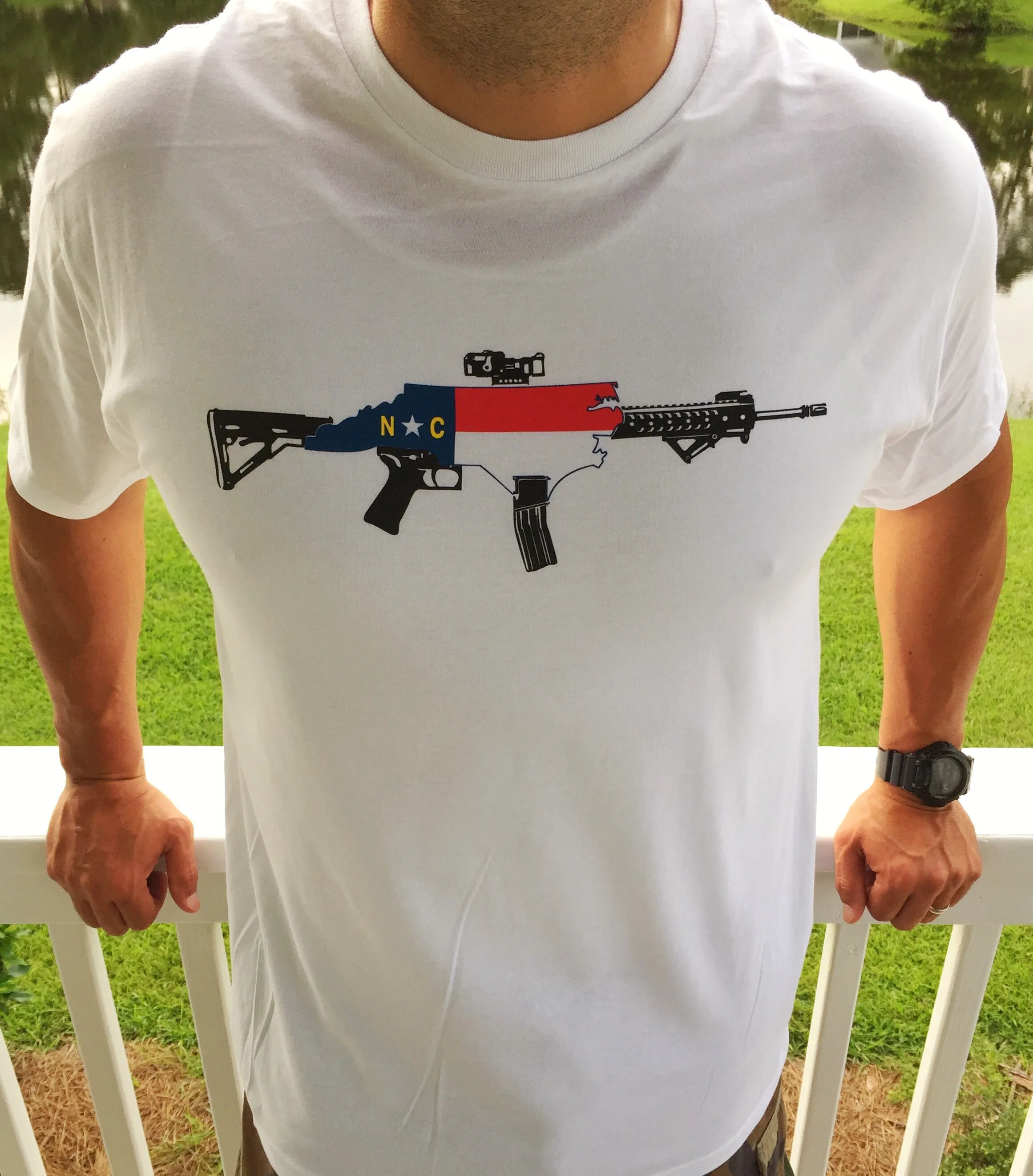 NC AR-15 Rifle Tee (Front Logo Promotional Shirt)
