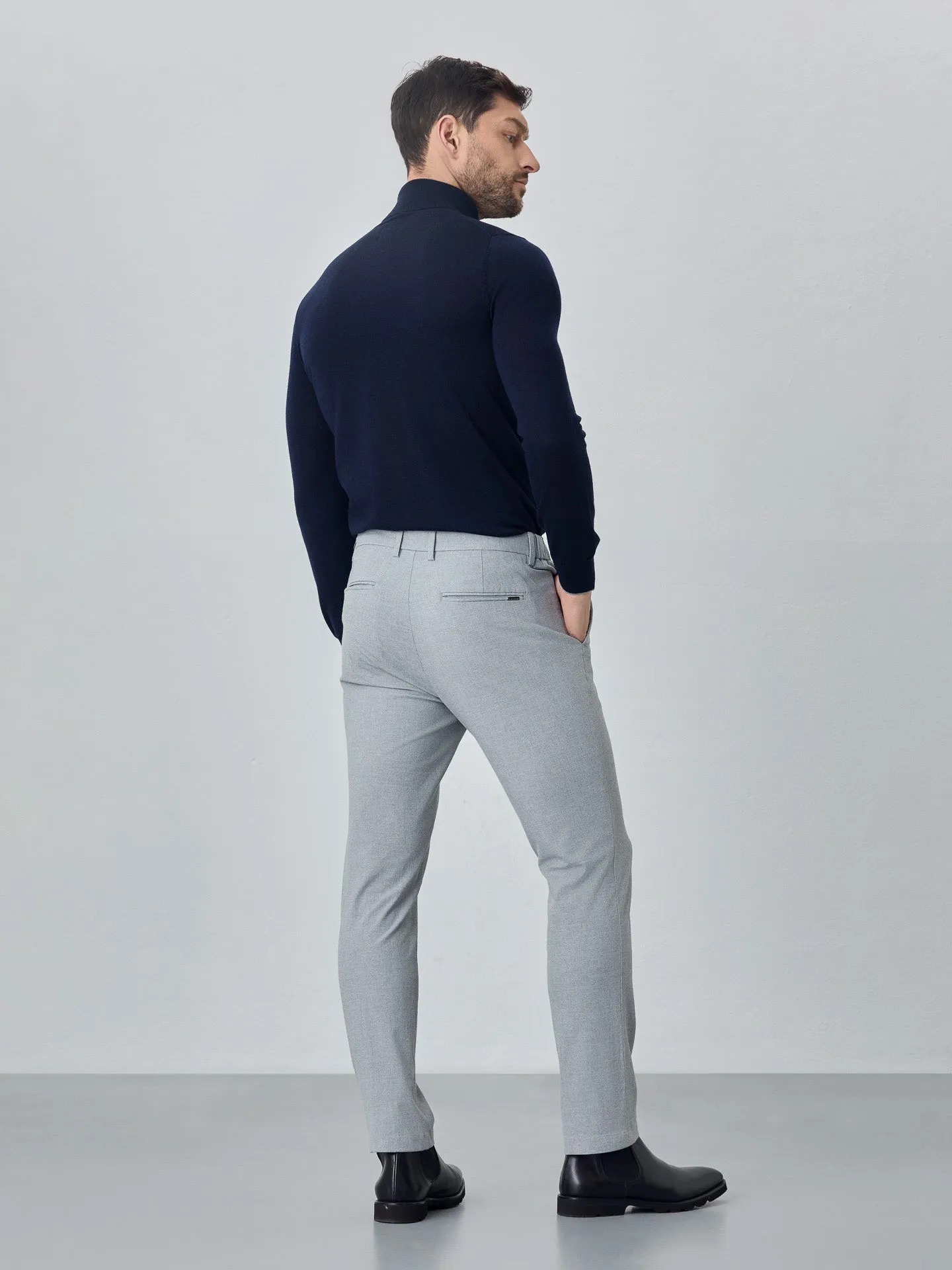 Slim fit bi stretch chino trousers