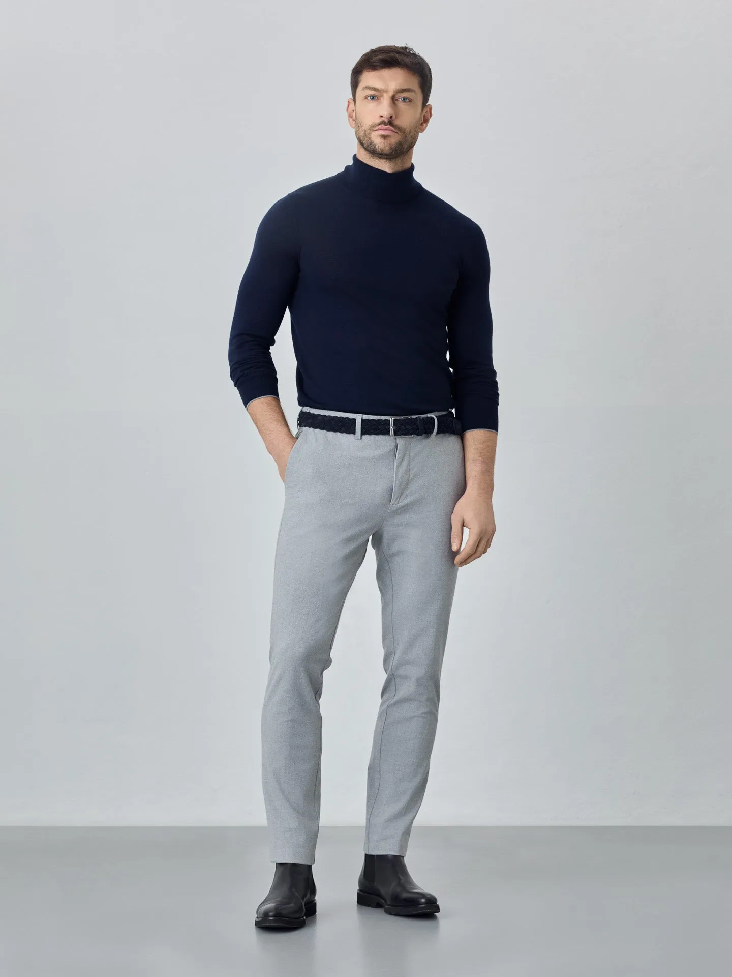 Slim fit bi stretch chino trousers
