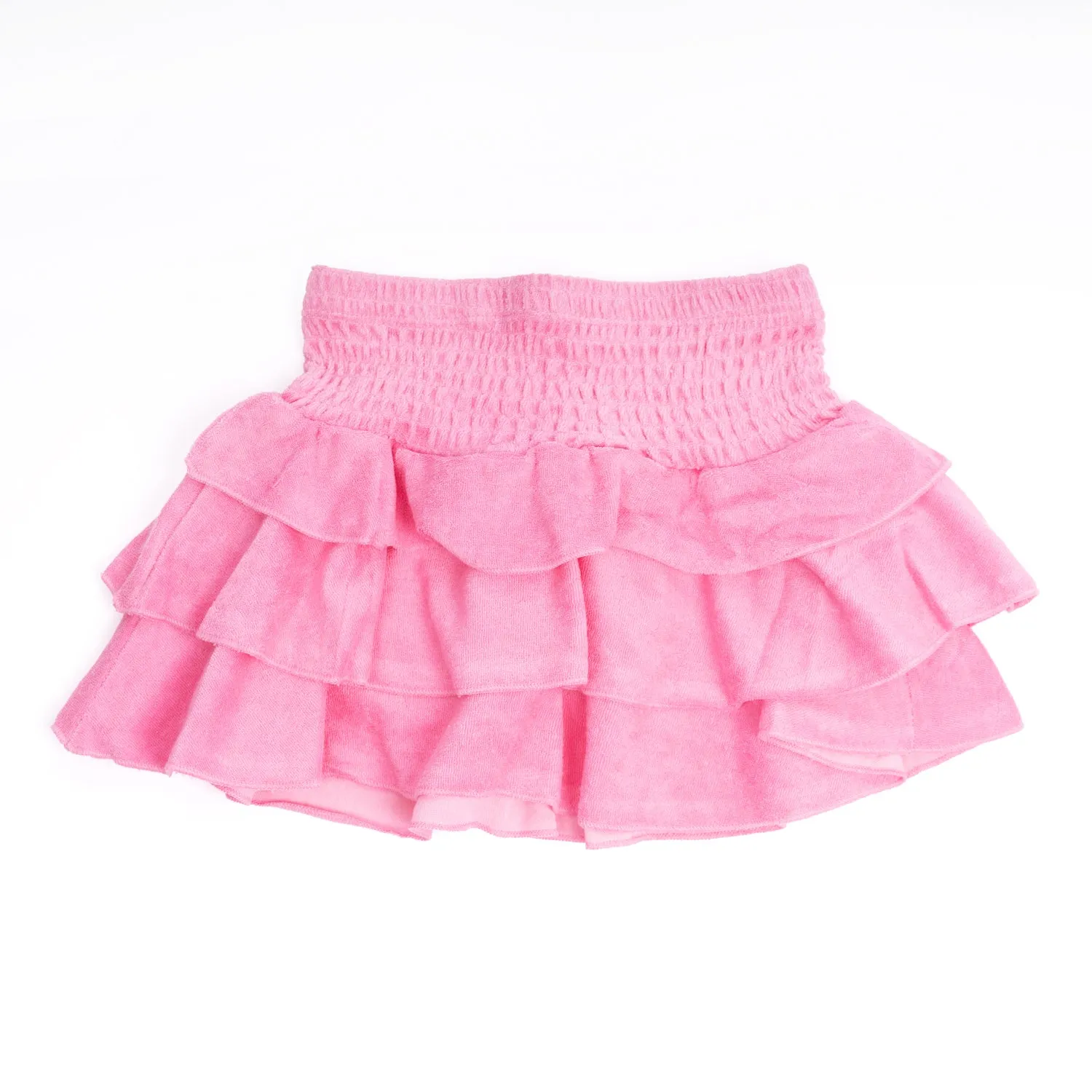 Smocked Terry Skirt