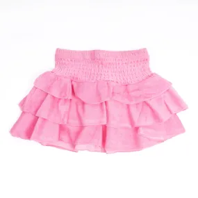 Smocked Terry Skirt