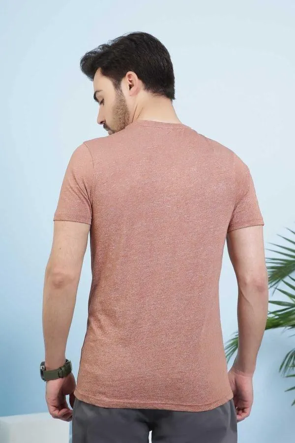T SHIRT V NECK RUST