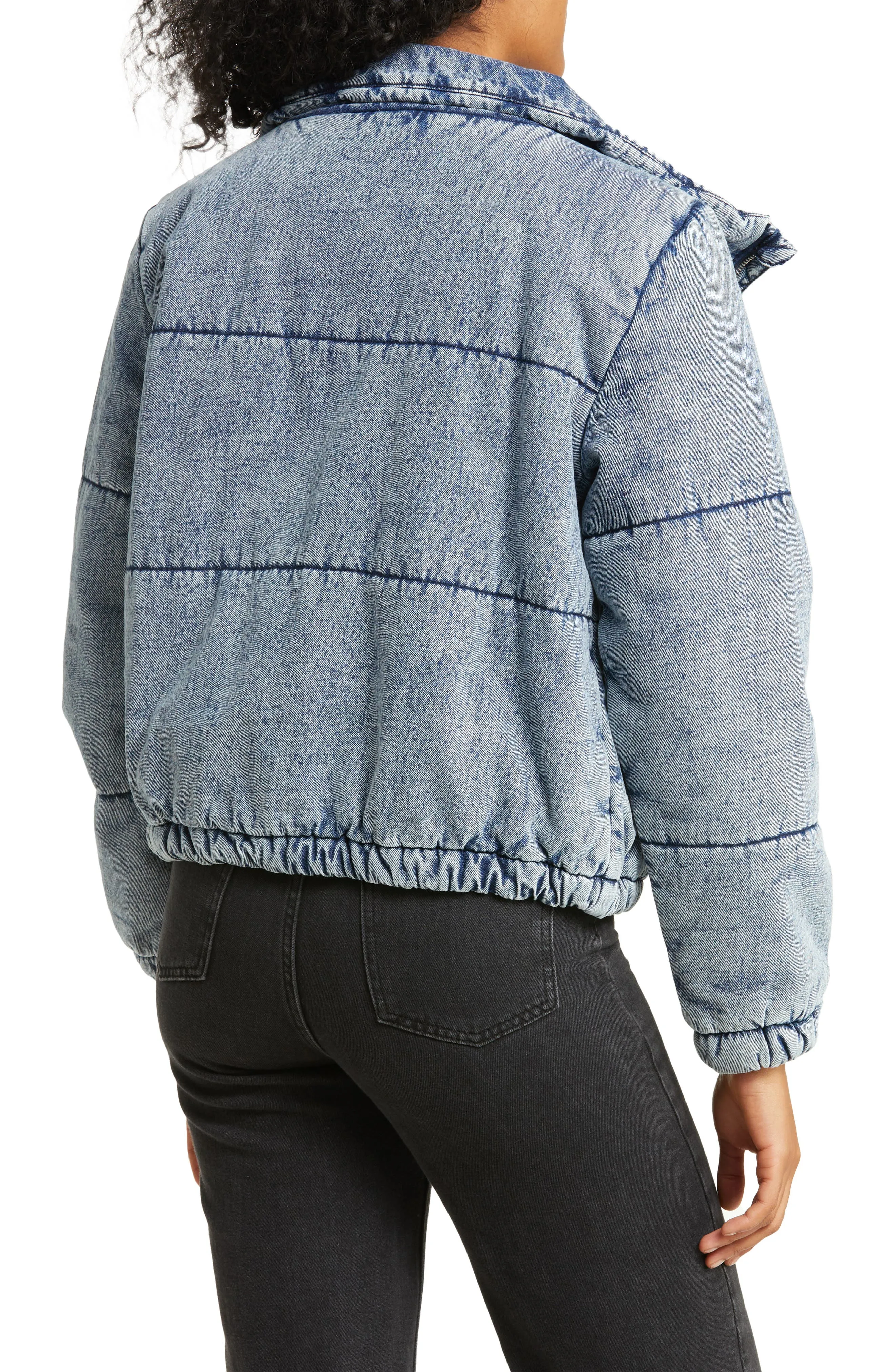 VIGOSS Denim Puffer Jacket