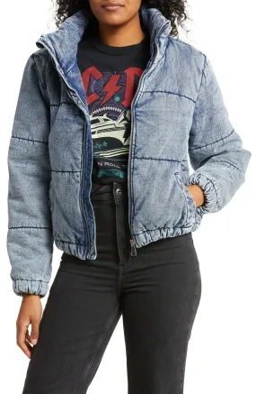 VIGOSS Denim Puffer Jacket