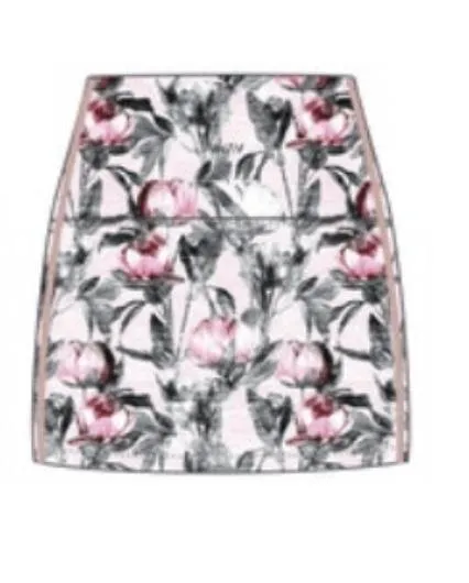 Wear It To Heart Pink Peony High Waist Skort