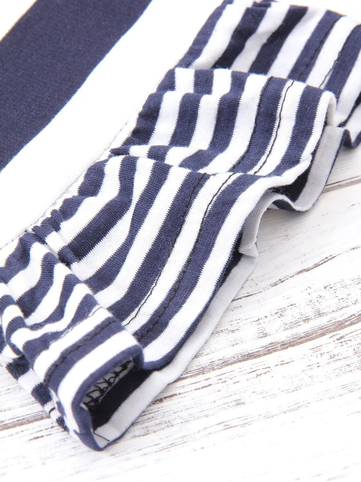 Wholesale Round Neck Half Sleeve Stripe Zip Back Casual Dresses