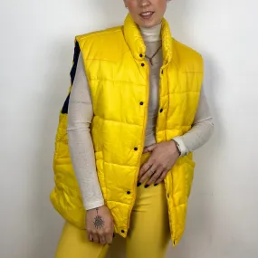 Yellow Puffer Bodywarmer - LARGE